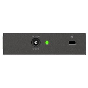 D-Link DGS-105 5-Port Gigabit Ethernet Plug and Play Switch, fanless, IGMP snooping, green features